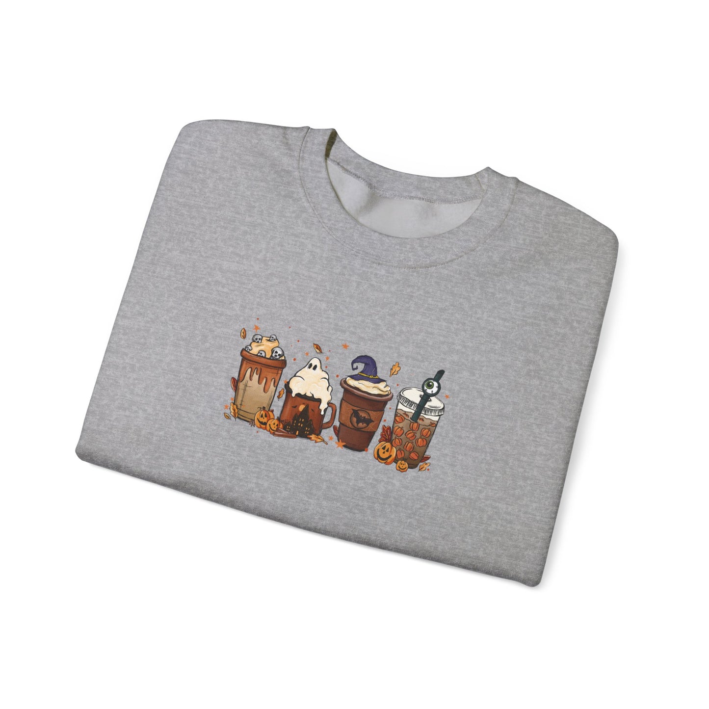 Spooky Coffee Halloween Sweatshirt – Perfect for Fall