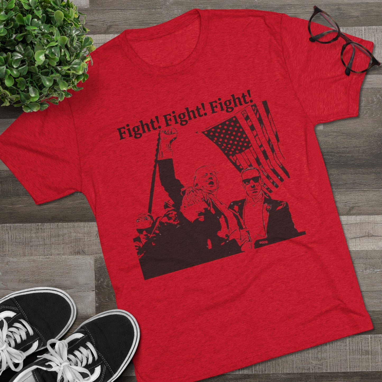 Get trendy with Trump T shirt:  Fight ! Fight! Fight! - T-Shirt available at Good Gift Company. Grab yours for $24.95 today!