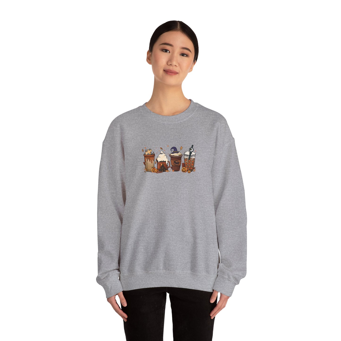 Spooky Coffee Halloween Sweatshirt – Perfect for Fall