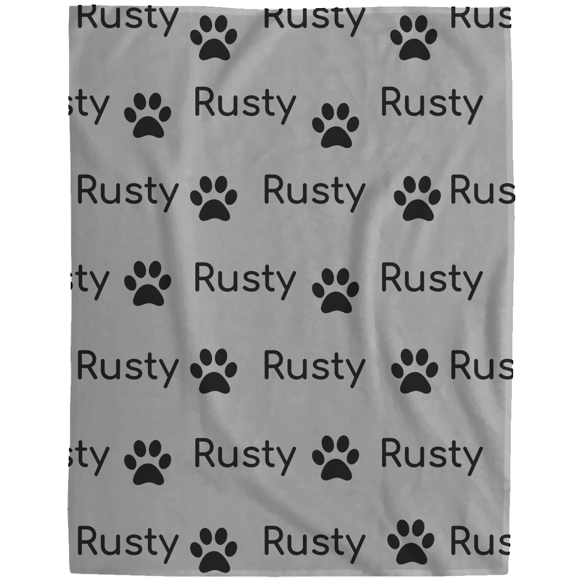 Personalized Dog Name Blanket