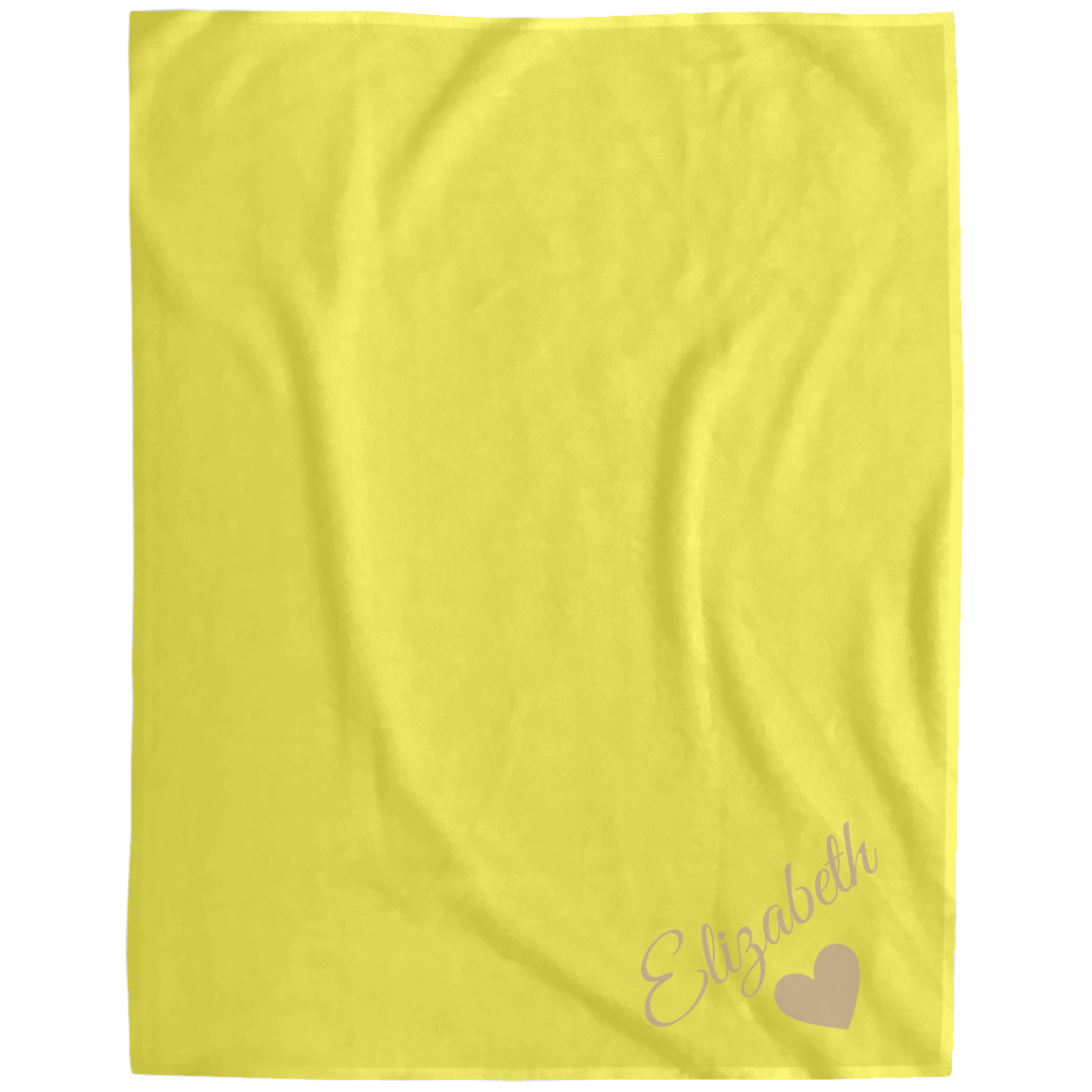 Personalized Fleece Blanket for Daughters - Custom Name & Heart Design