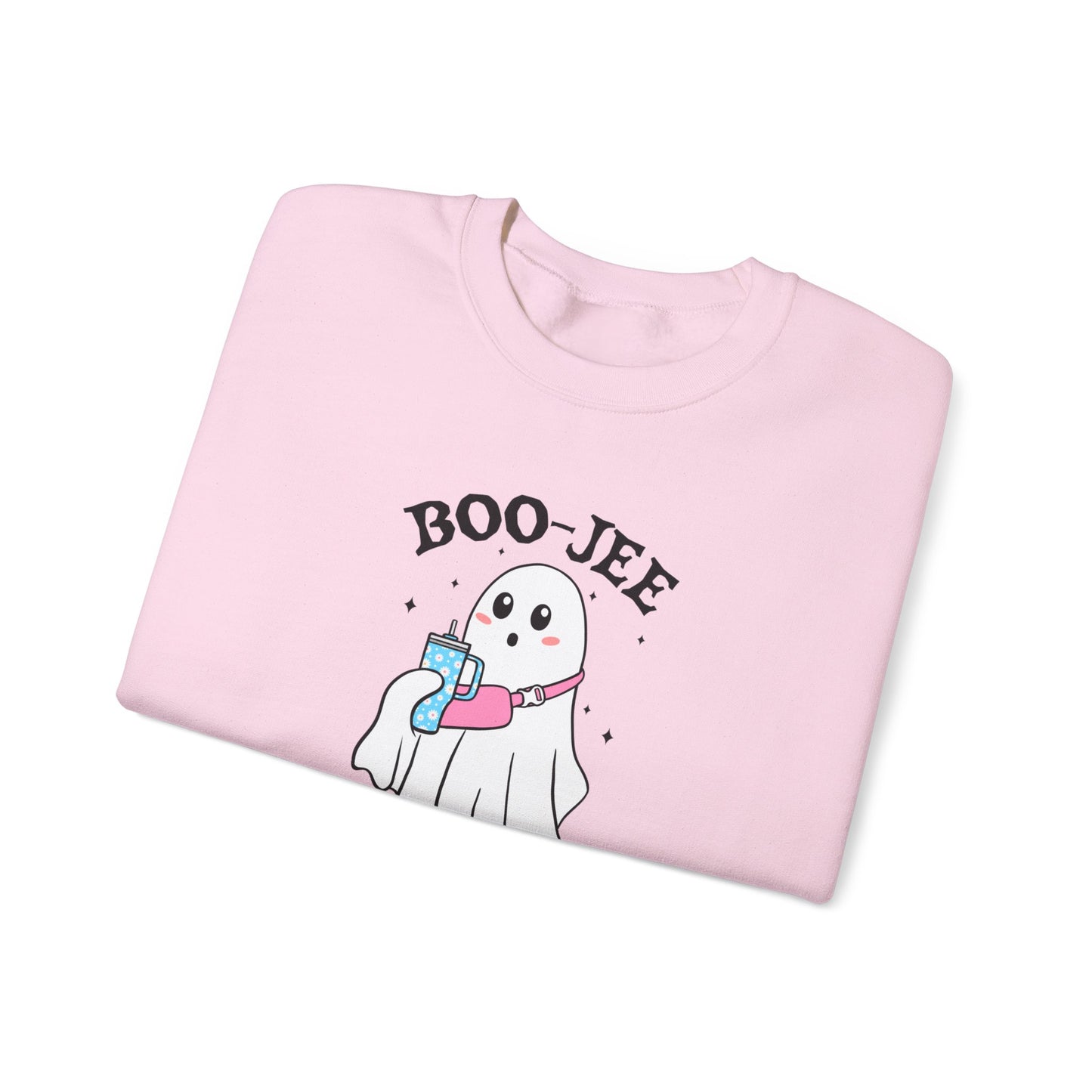 Trendy Fall Sweatshirt with Boo Jee Ghost – Perfect for the Stylishly Spooky!