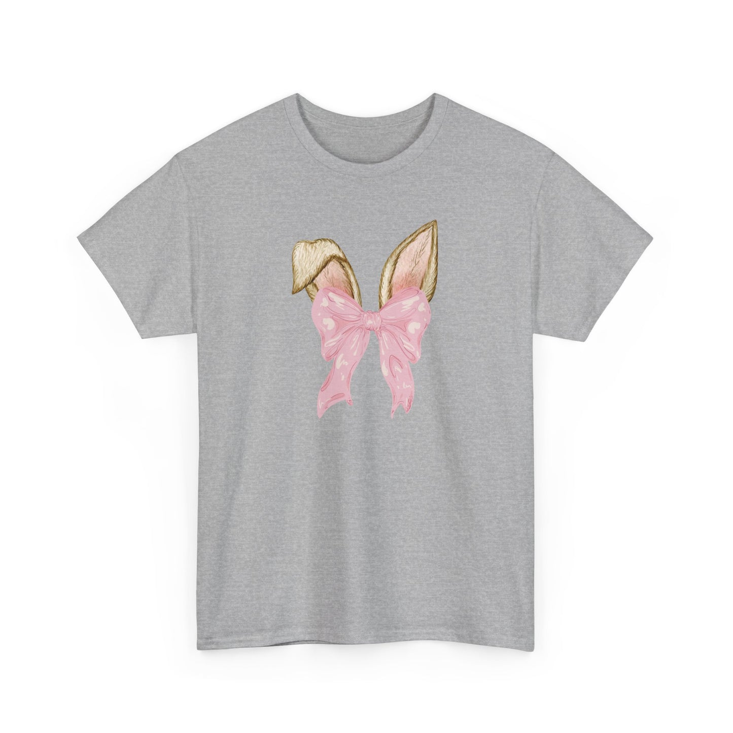 Easter Bunny Ears and coquette Bow Tee