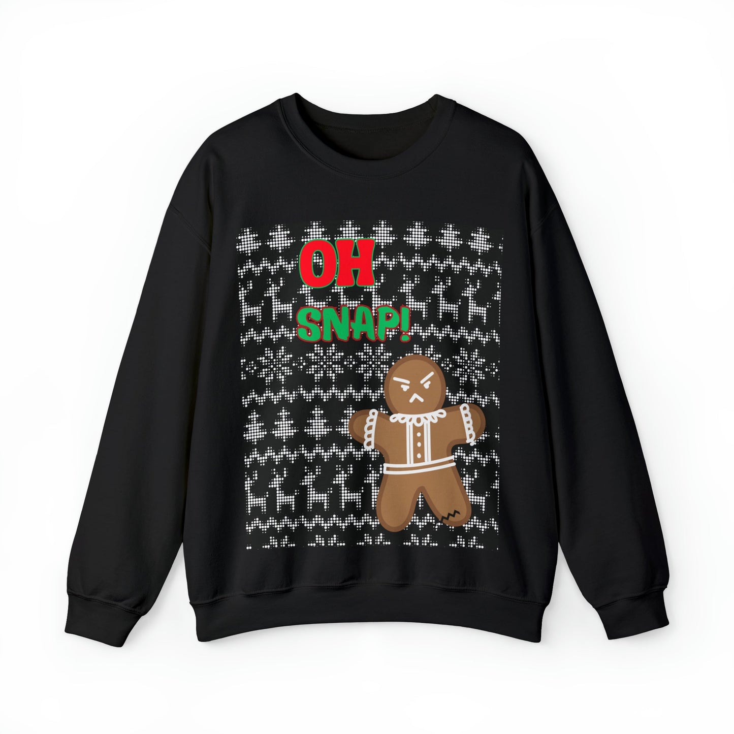 Get trendy with Oh Snap! Ugly Christmas Sweater - Sweatshirt available at Good Gift Company. Grab yours for $29.99 today!