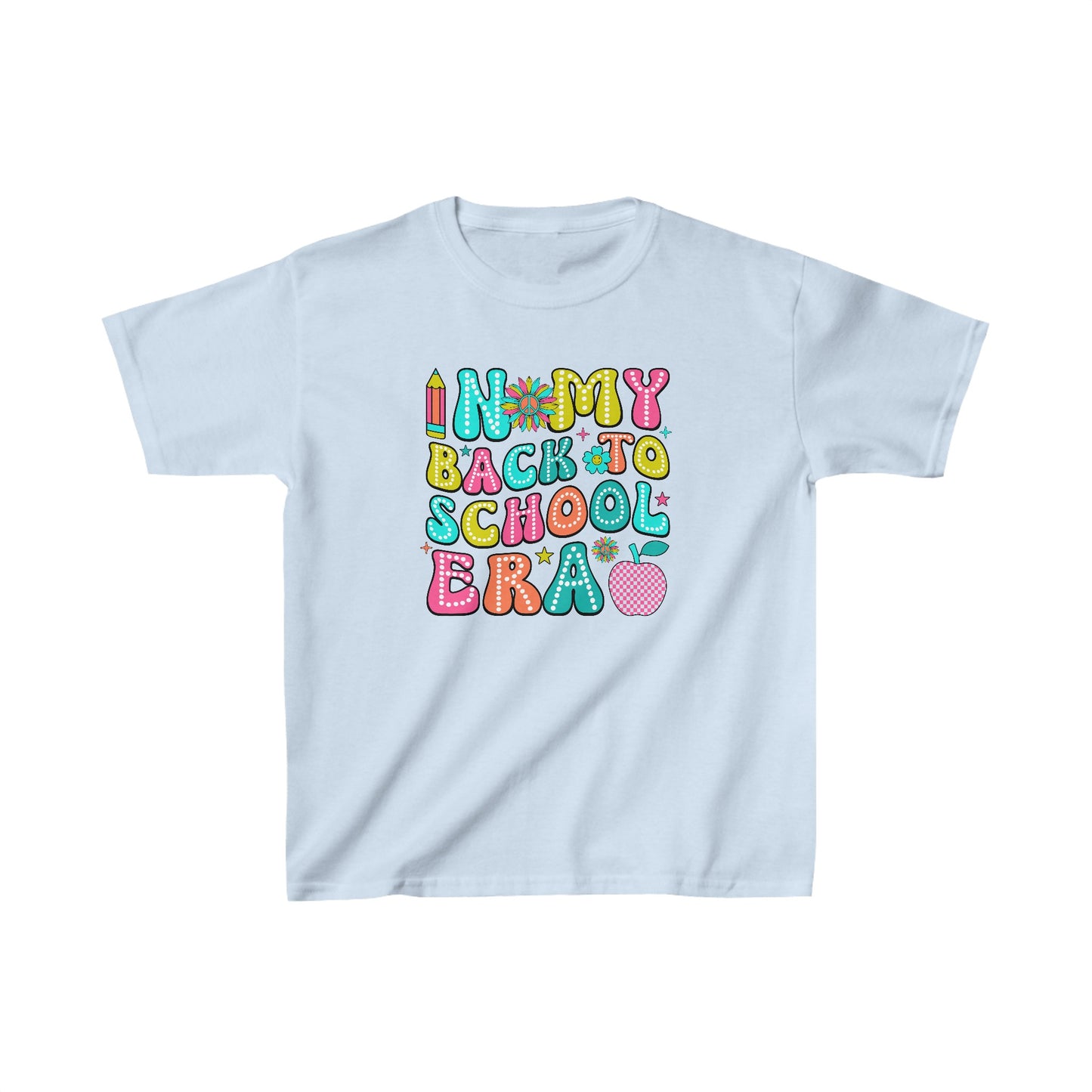 Get trendy with In My Back to School Era Kids' T shirt - Kids clothes available at Good Gift Company. Grab yours for $12.50 today!