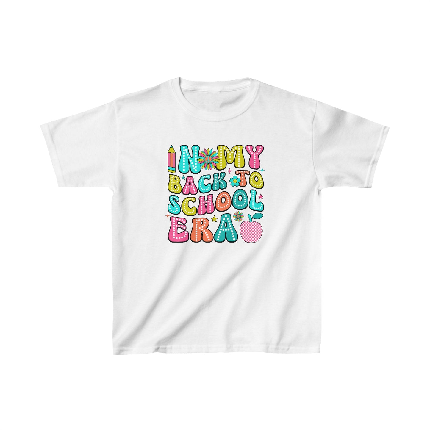 Get trendy with In My Back to School Era Kids' T shirt - Kids clothes available at Good Gift Company. Grab yours for $12.50 today!