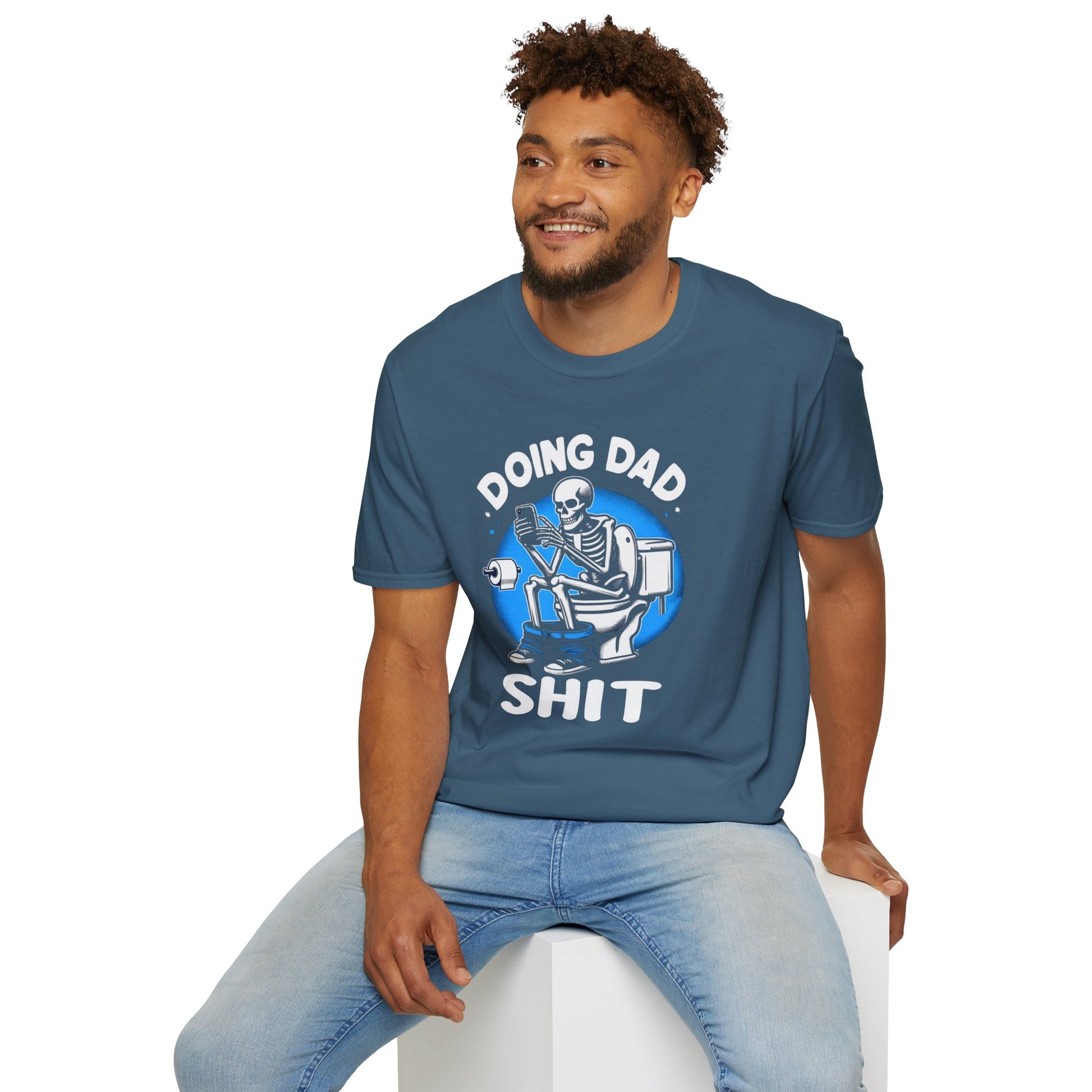 Get trendy with "Doing Dad Shit" Unisex Softstyle T-Shirt - T-Shirt available at Good Gift Company. Grab yours for $18 today!