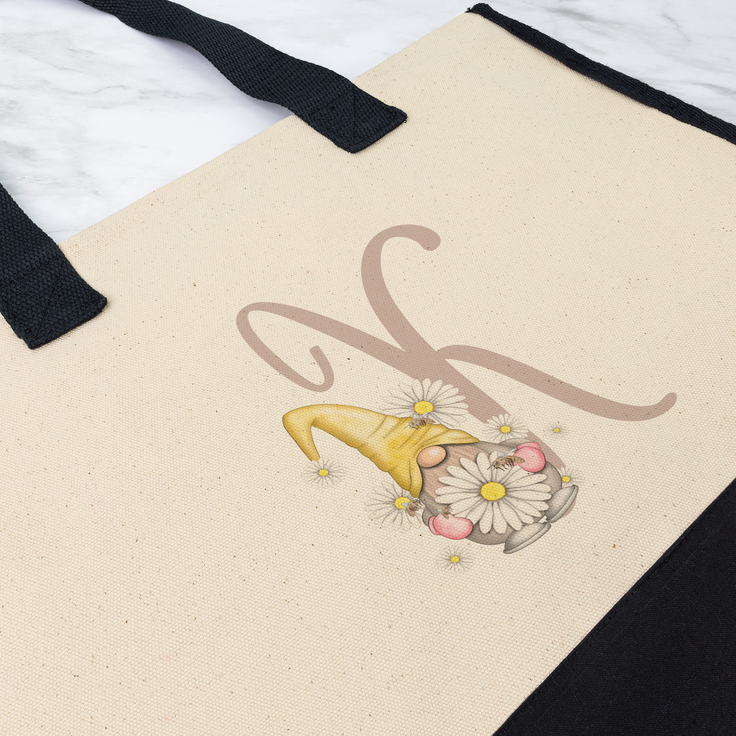 Gift for her| Personalized Initial Canvas Tote Bag – Your New Go-To Bag!