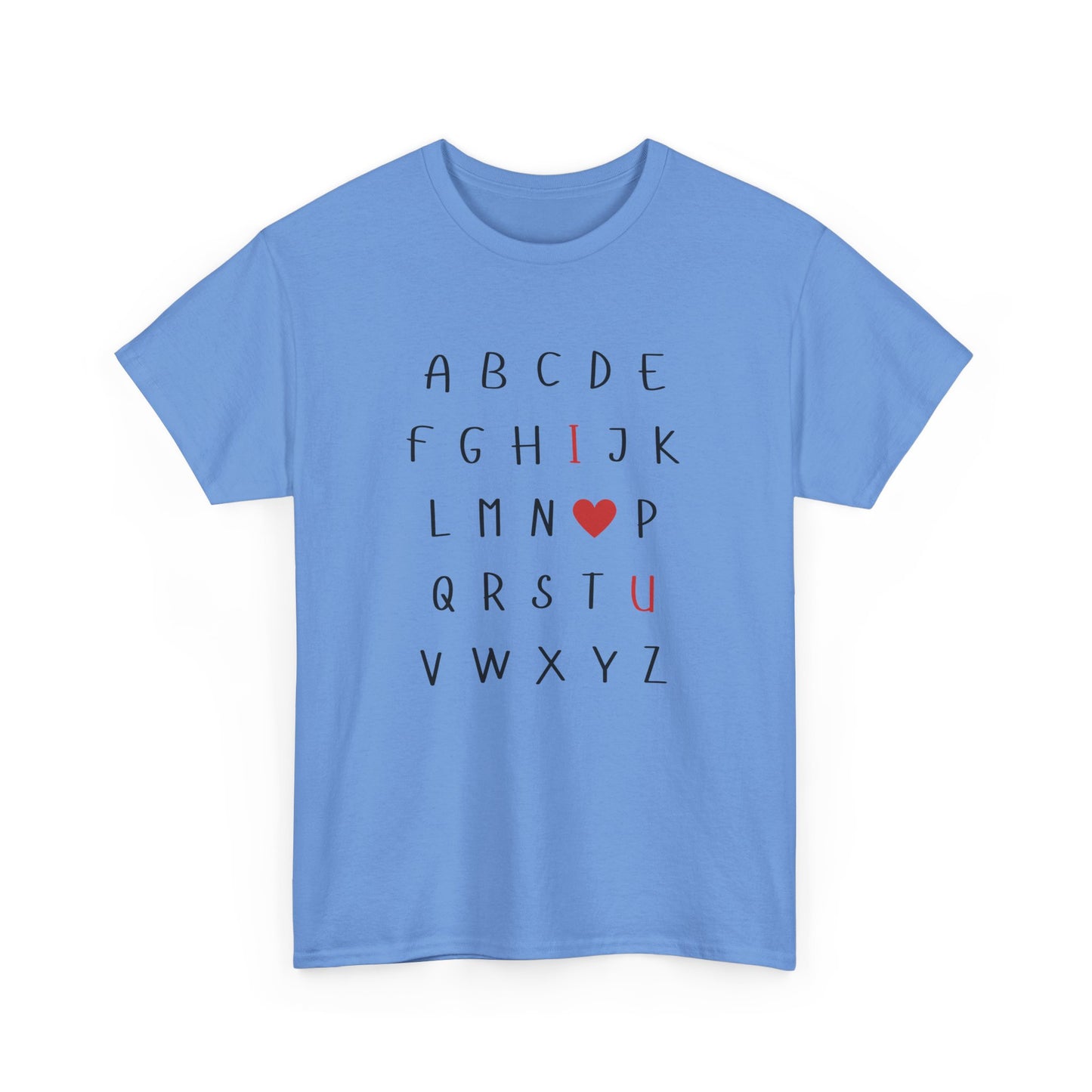 I ❤️ U" Unisex Heavy Cotton T-Shirt – Perfect for Everyday Comfort and Style