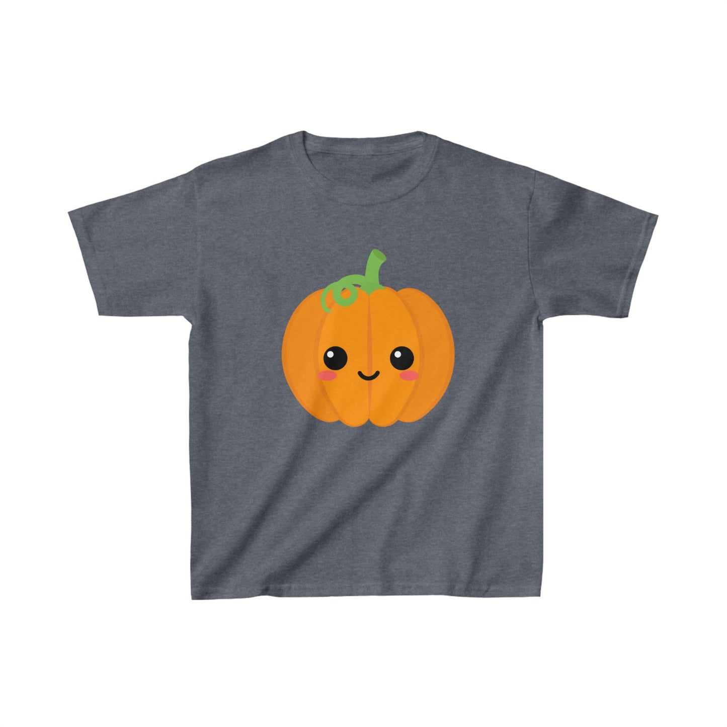 Kids' Smiling Pumpkin T-Shirt | Cute & Comfy Halloween Tee in Multiple Colors