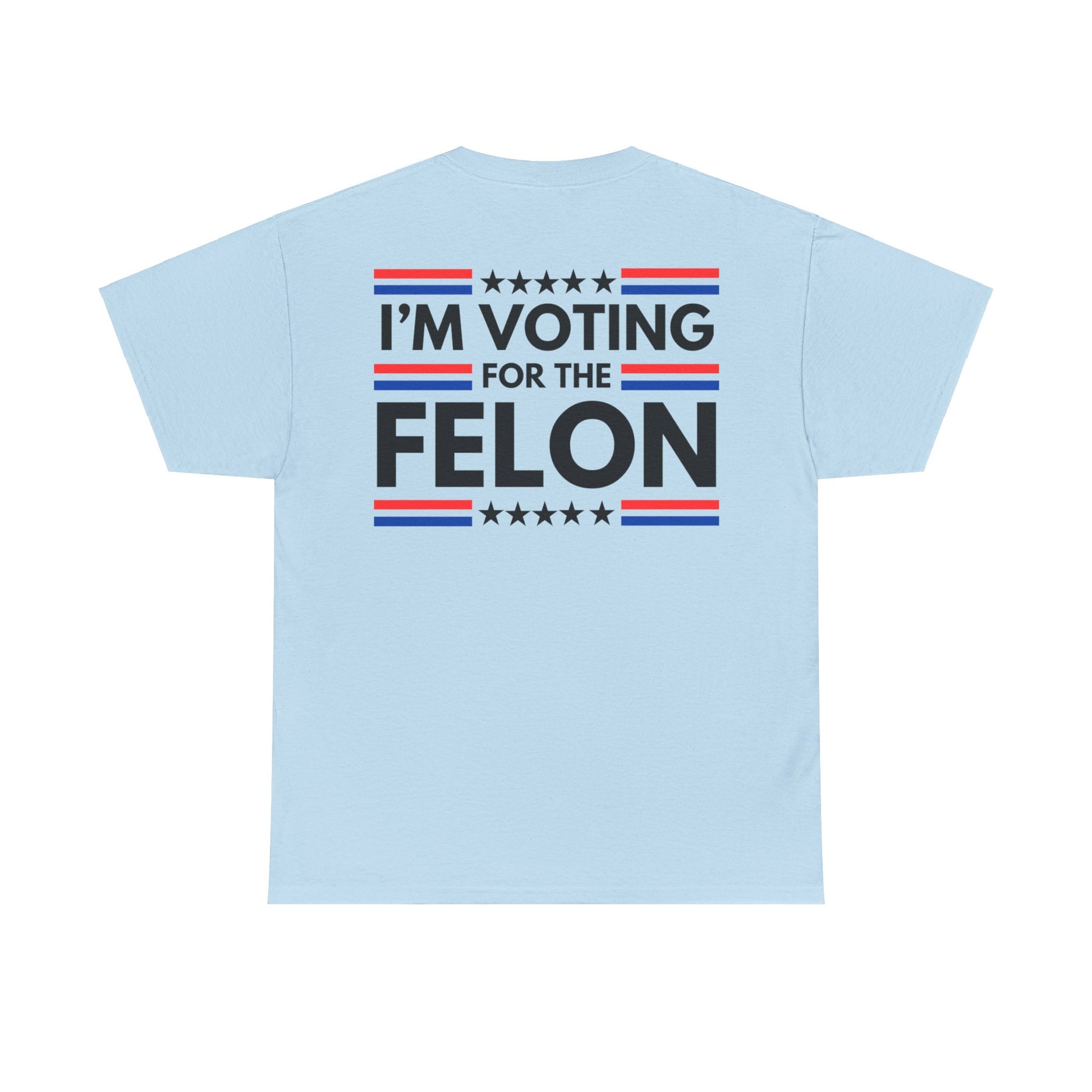 Get trendy with I'm Voting for the Felon Trump 47 (black Stars) Unisex Heavy Cotton Tee - T-Shirt available at Good Gift Company. Grab yours for $16.97 today!