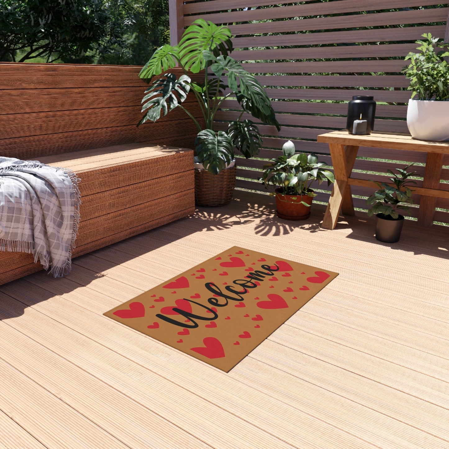 Get trendy with Valentine's Day Outdoor Rug - Home Decor available at Good Gift Company. Grab yours for $27.72 today!