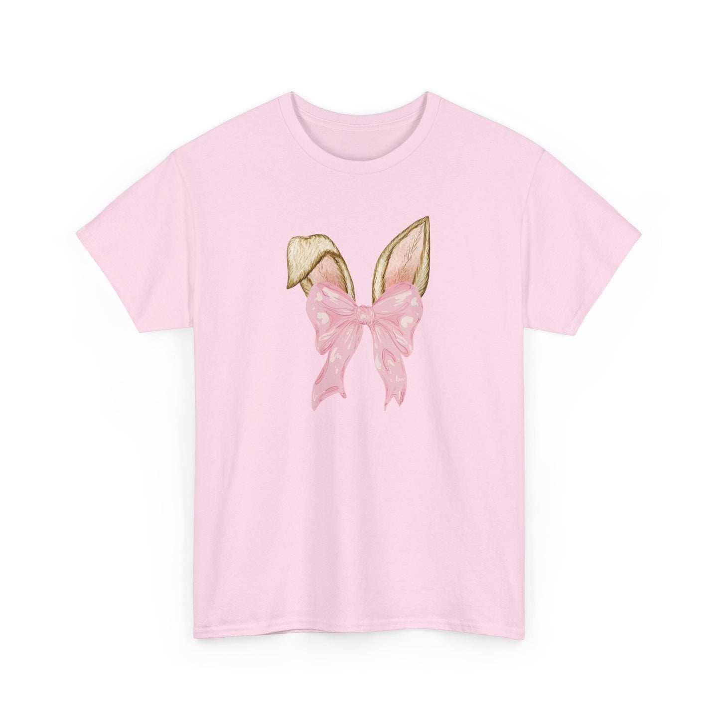 Easter Bunny Ears and coquette Bow Tee