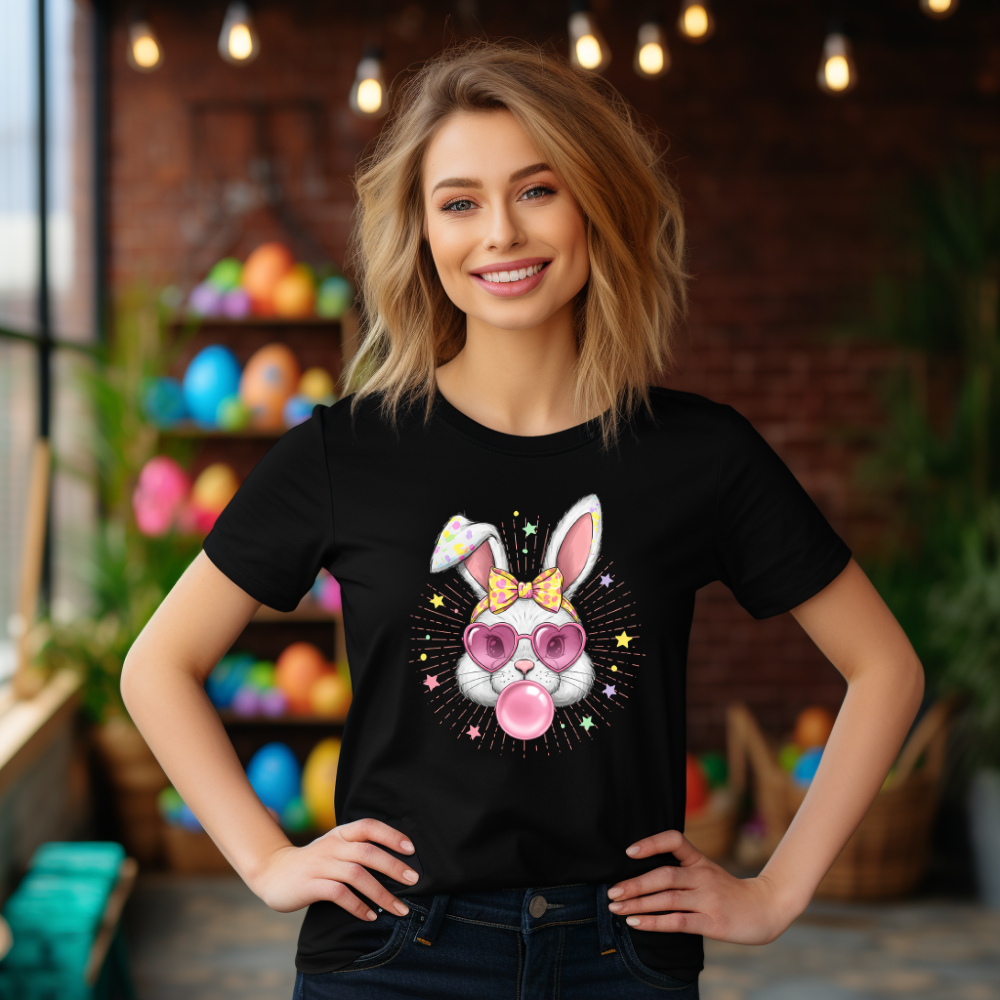 Coquette Bunny T-Shirt or Sweatshirt – Cute Easter Aesthetic