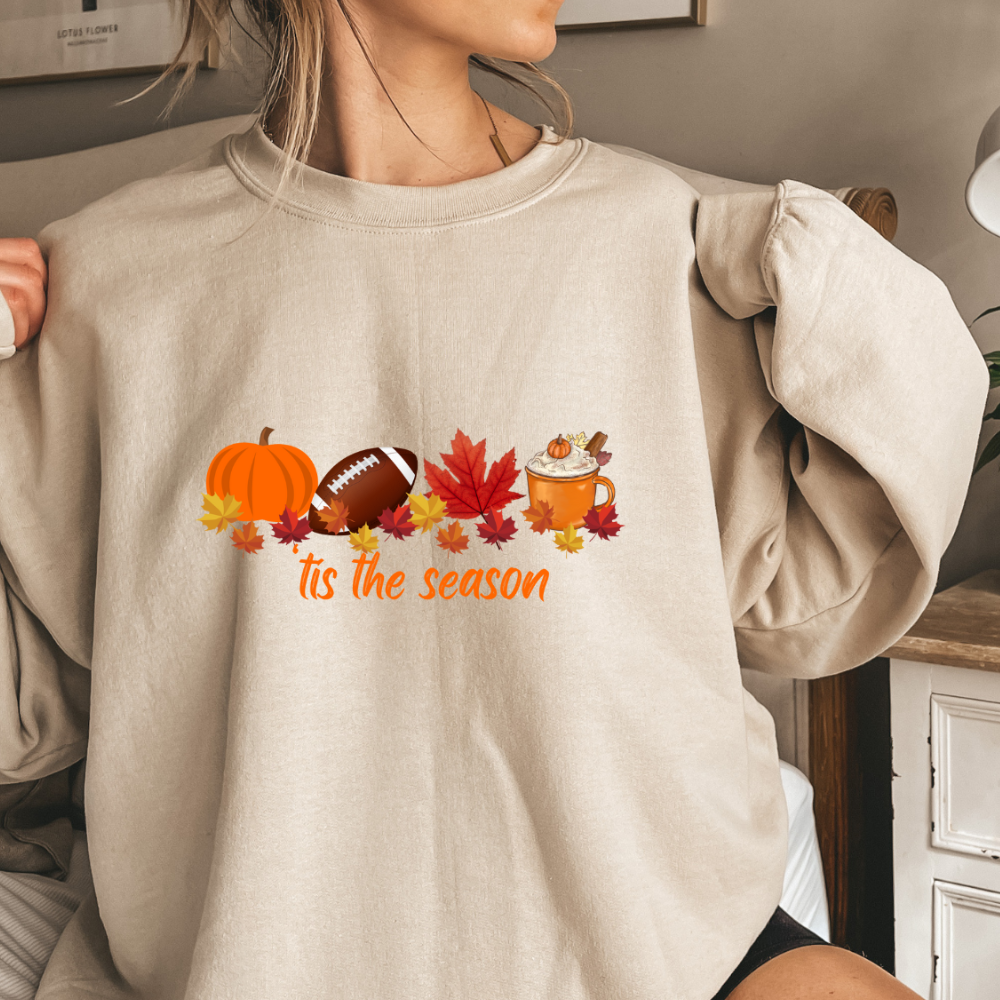 Fall| Tis The Season Fall Crew Neck Sweatshirt