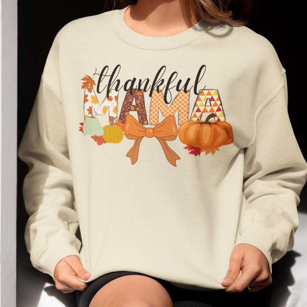 Fall| "Thankful Mama" Thanksgiving Top