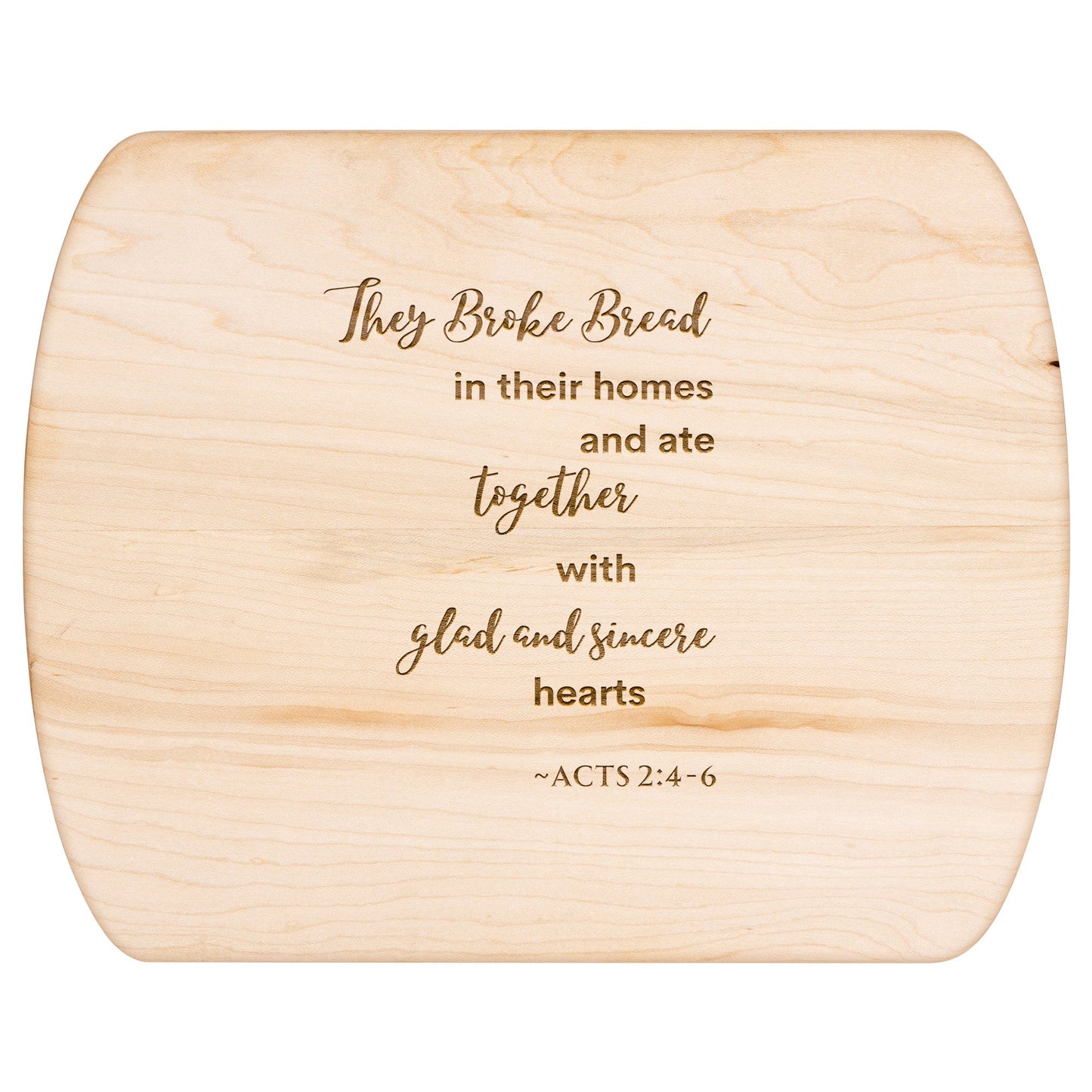 Get trendy with Cutting Bard with Acts 2:46 Scripture - Kitchenware available at Good Gift Company. Grab yours for $19.99 today!