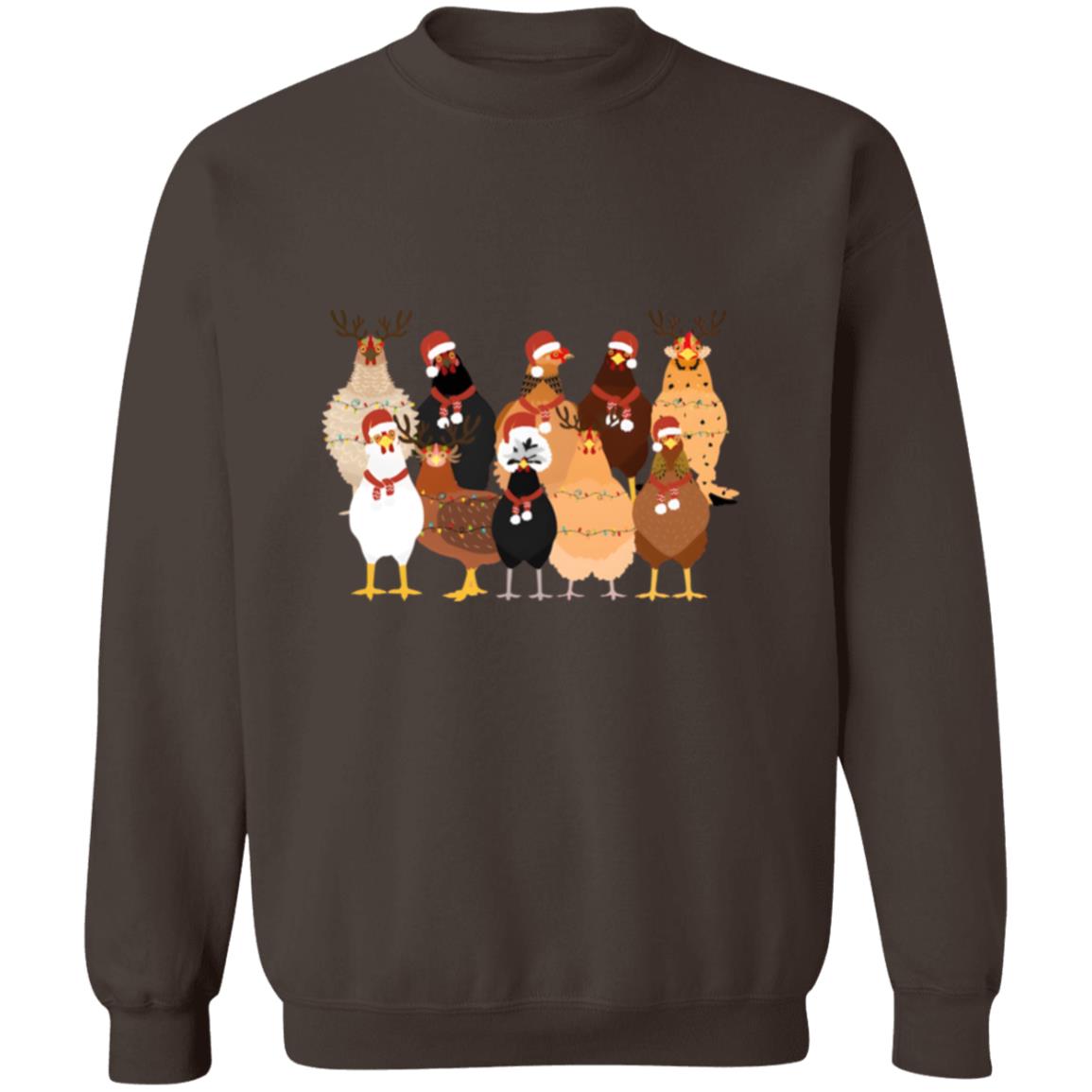 Get trendy with Christmas Chickens Crewneck Pullover Sweatshirt - Sweatshirts available at Good Gift Company. Grab yours for $28 today!