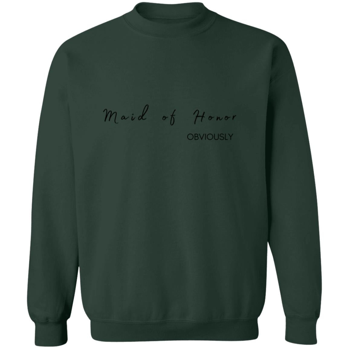 Get trendy with Maid of honor obviously Maid of Honor (Obviously) Crewneck Pullover Sweatshirt - Sweatshirts available at Good Gift Company. Grab yours for $25.53 today!