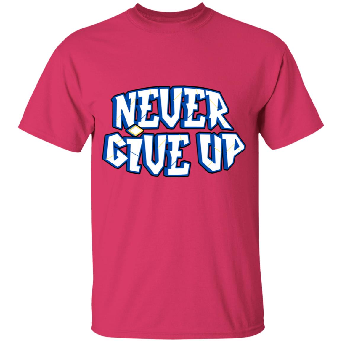 Get trendy with Kids' Never Give Up design (90) - T-Shirts available at Good Gift Company. Grab yours for $18 today!