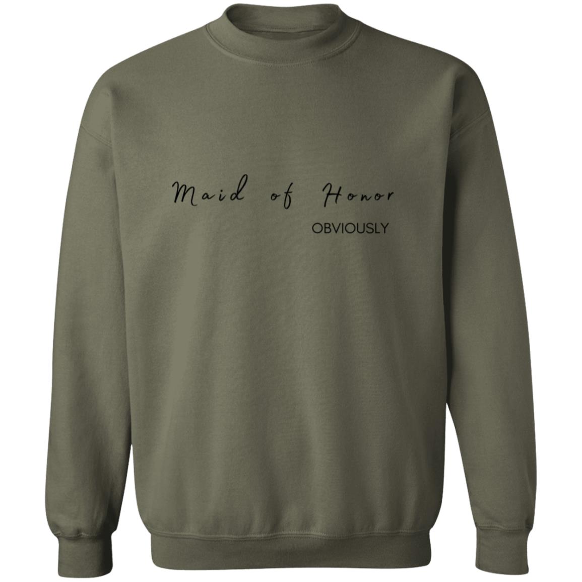 Get trendy with Maid of honor obviously Maid of Honor (Obviously) Crewneck Pullover Sweatshirt - Sweatshirts available at Good Gift Company. Grab yours for $25.53 today!