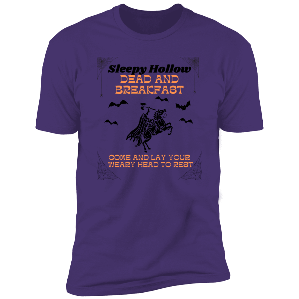 Get trendy with Sleepy Hollow Dead and Breakfast  Premium Short Sleeve Tee - T-Shirts available at Good Gift Company. Grab yours for $19.95 today!