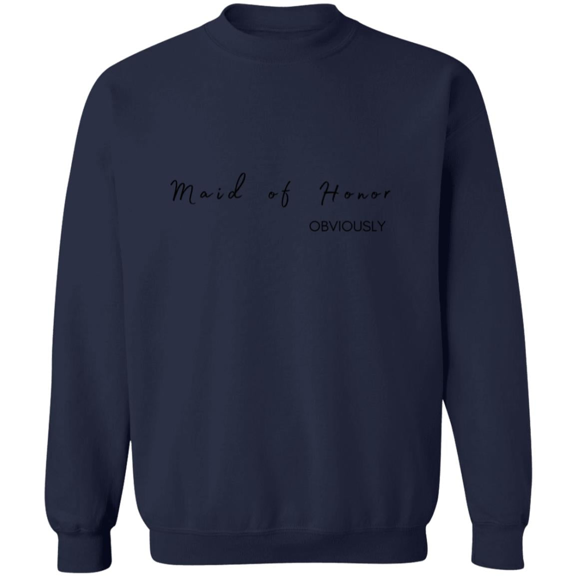 Get trendy with Maid of honor obviously Maid of Honor (Obviously) Crewneck Pullover Sweatshirt - Sweatshirts available at Good Gift Company. Grab yours for $25.53 today!