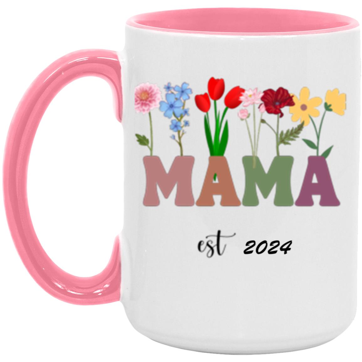 Get trendy with Mama flower mug (2) Mama 15oz Accent Mug -  available at Good Gift Company. Grab yours for $16.80 today!