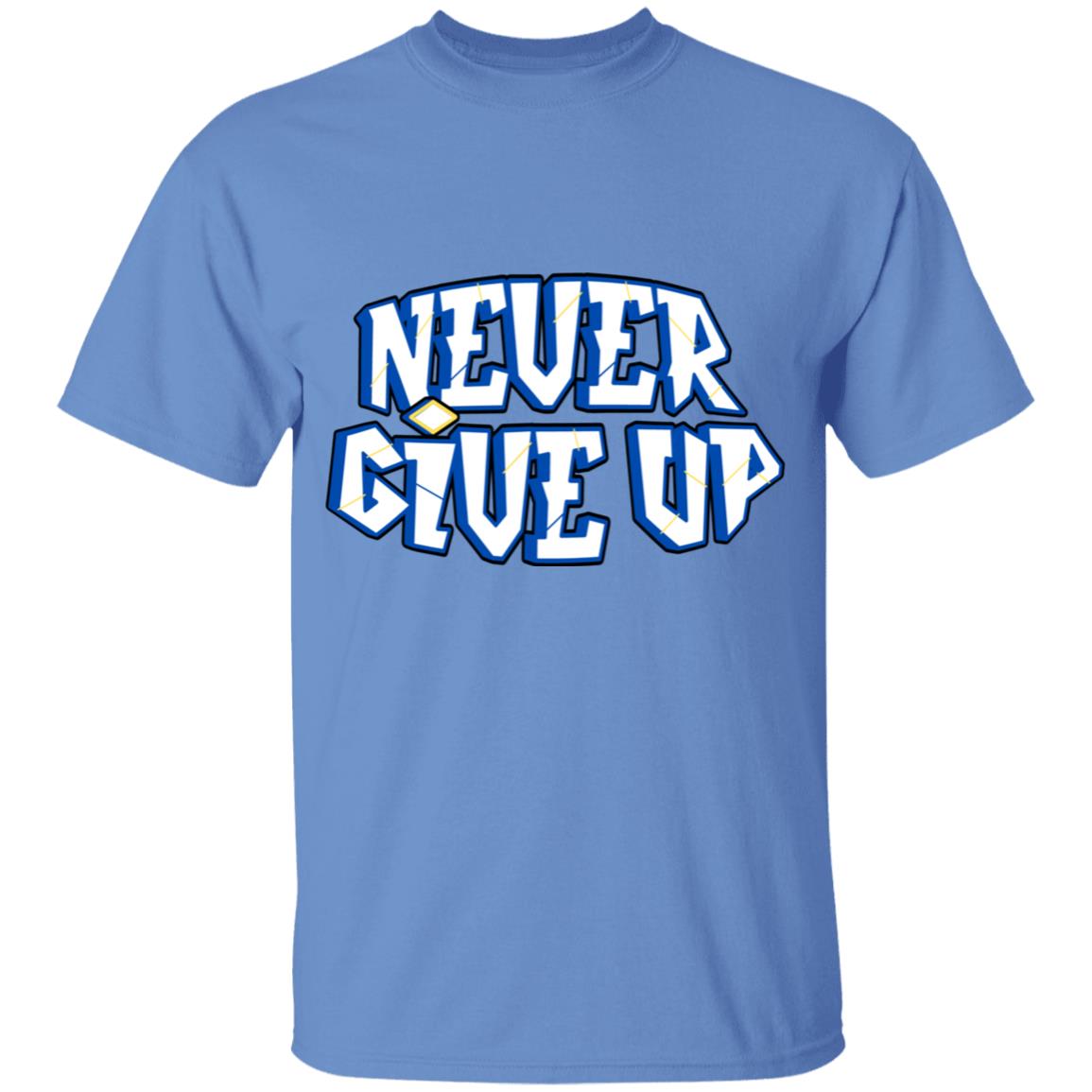 Get trendy with Kids' Never Give Up design (90) - T-Shirts available at Good Gift Company. Grab yours for $18 today!