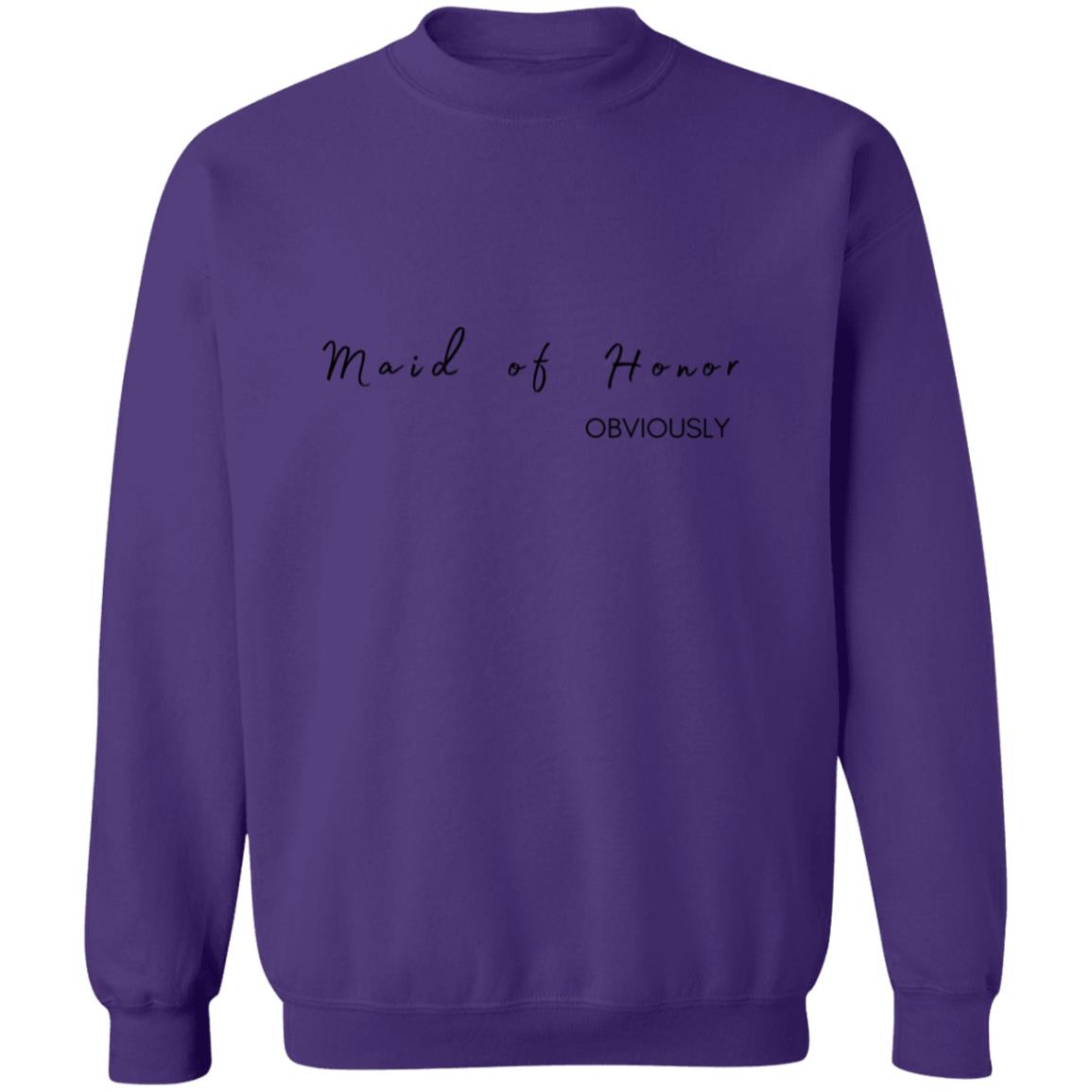 Get trendy with Maid of honor obviously Maid of Honor (Obviously) Crewneck Pullover Sweatshirt - Sweatshirts available at Good Gift Company. Grab yours for $25.53 today!