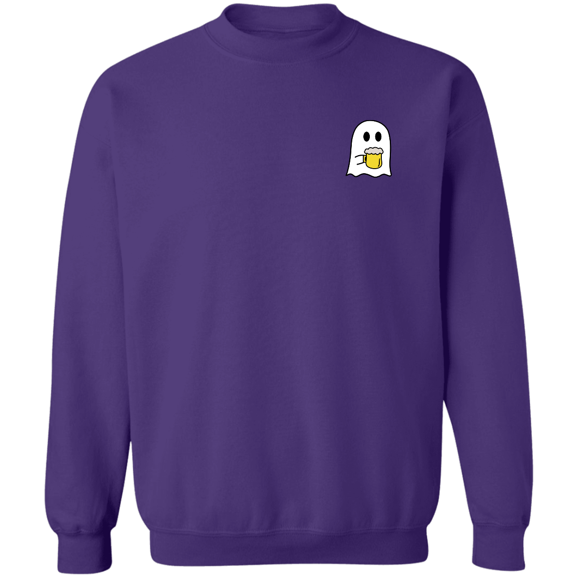 Get trendy with Coffee-drinking ghost  Crewneck Pullover Sweatshirt - Sweatshirts available at Good Gift Company. Grab yours for $30 today!