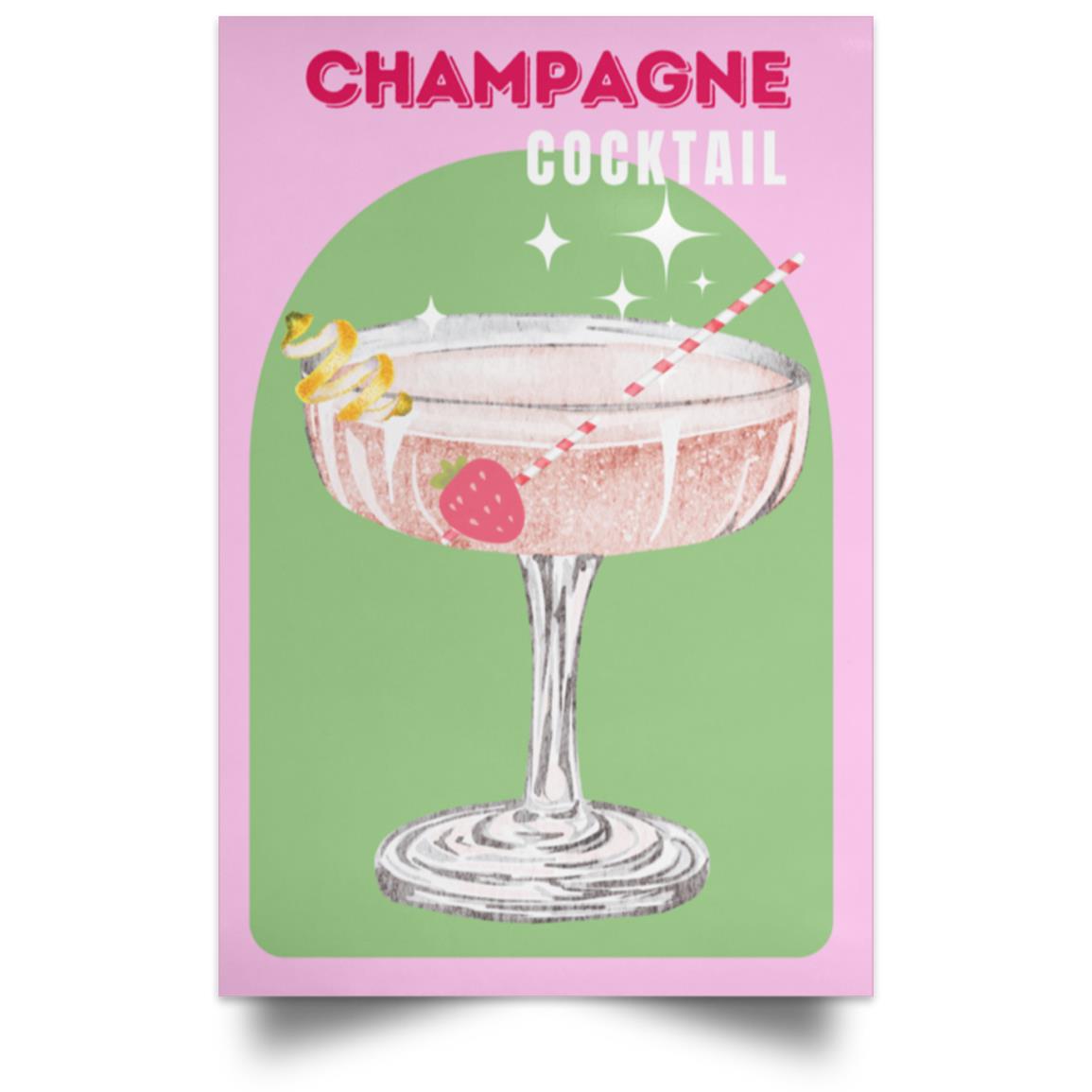 Get trendy with Champagne (2) Champaign Poster - Housewares available at Good Gift Company. Grab yours for $6.75 today!