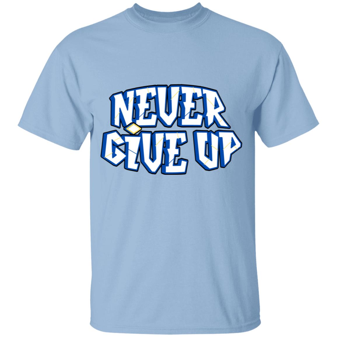 Get trendy with Kids' Never Give Up design (90) - T-Shirts available at Good Gift Company. Grab yours for $18 today!