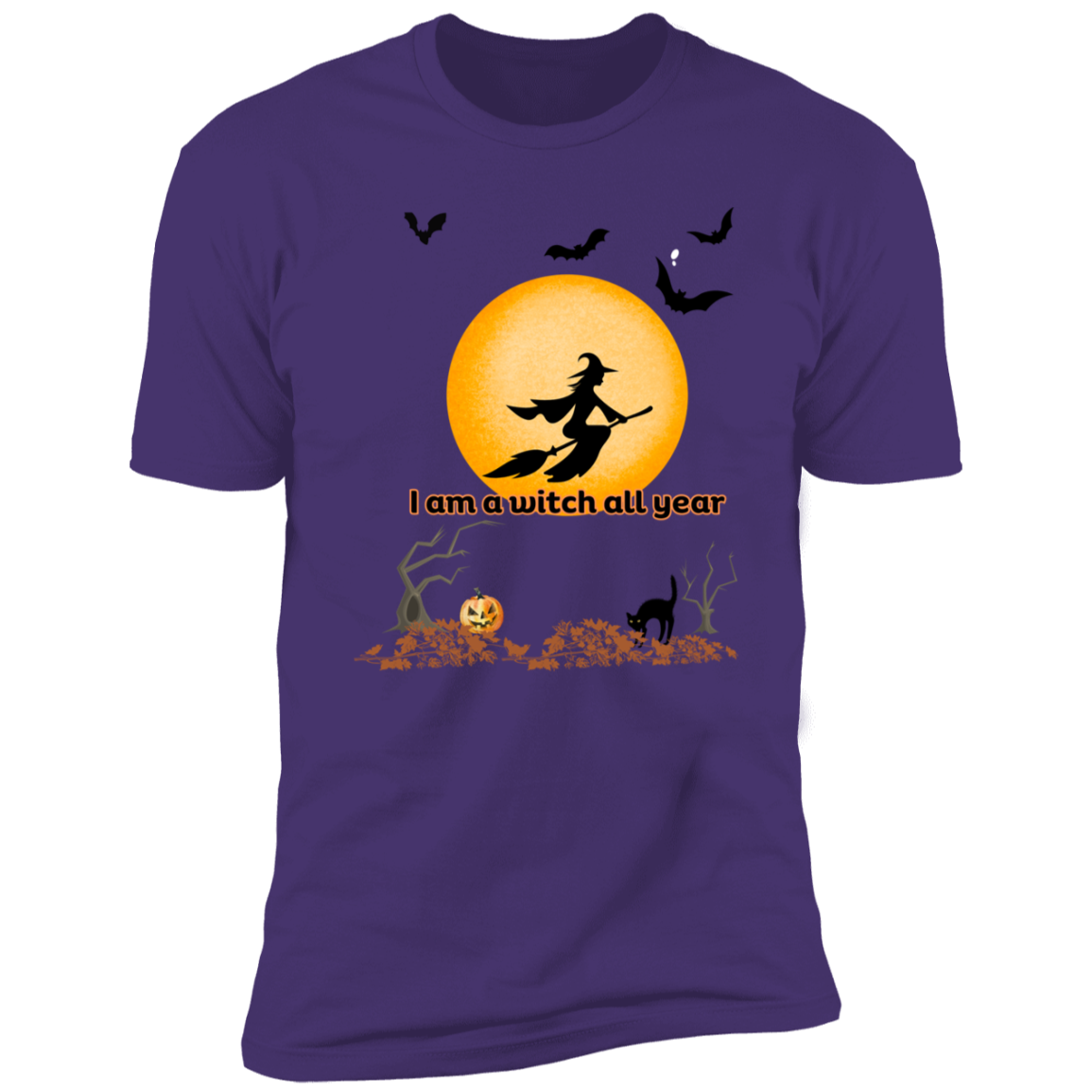 Get trendy with I am a witch all year Premium Short Sleeve Tee - T-Shirts available at Good Gift Company. Grab yours for $18 today!