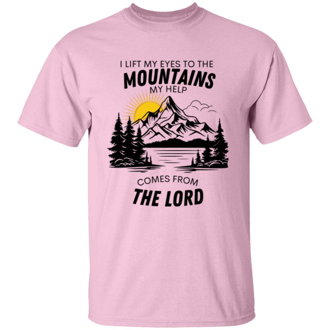 Get trendy with I LIFT MY EYES TO THE MOUNTIAINS I Lift My Eyes Up to the Mountains T shirt - Apparel available at Good Gift Company. Grab yours for $10.95 today!