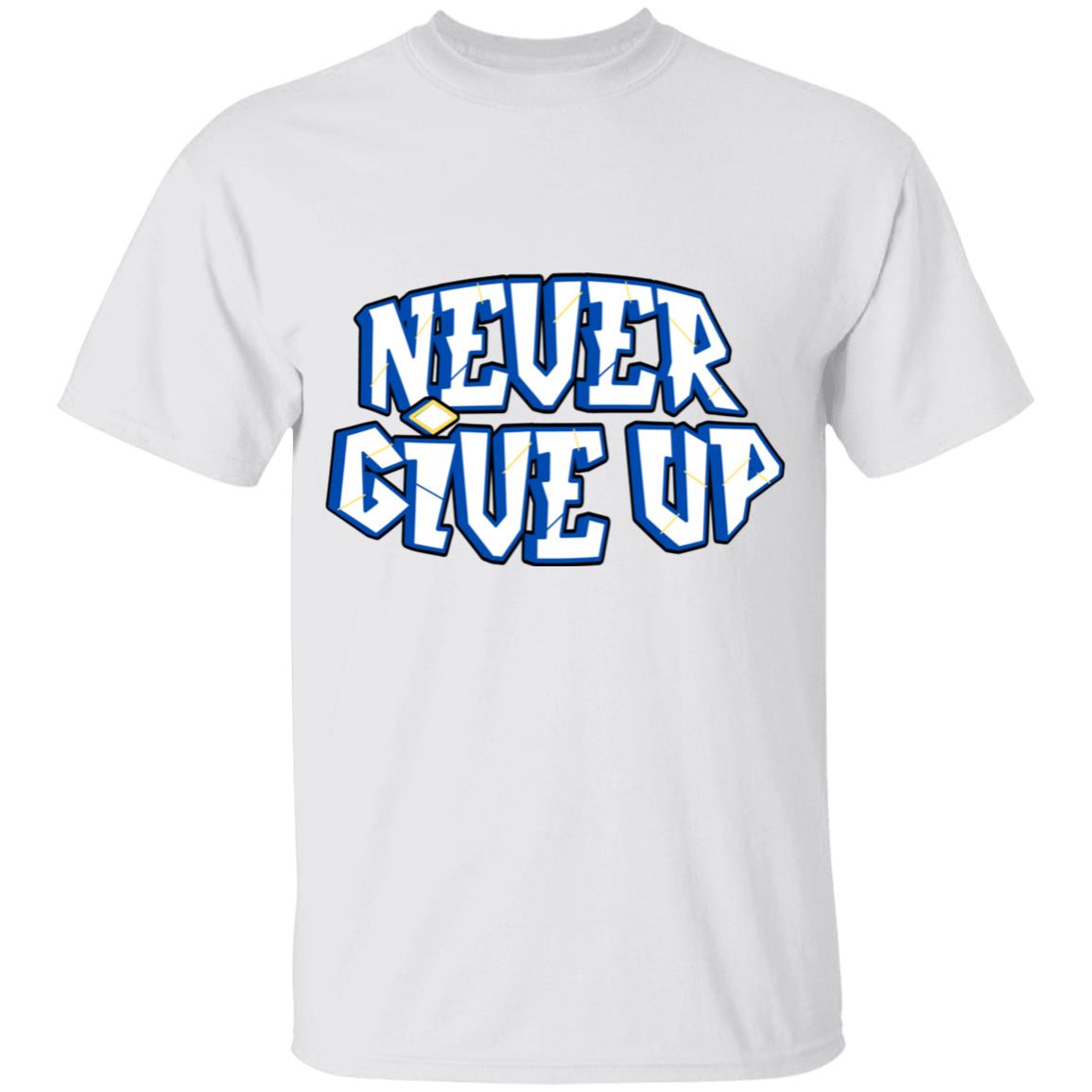 Get trendy with Kids' Never Give Up design (90) - T-Shirts available at Good Gift Company. Grab yours for $18 today!