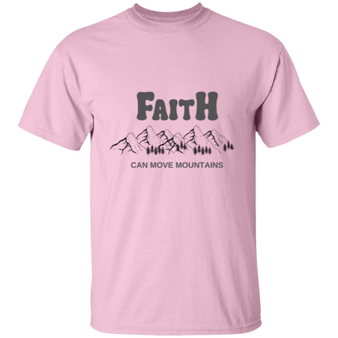 Get trendy with Faith Can Move Mouuntains (1) Faith Can Move Mountains T-Shirt - T-Shirts available at Good Gift Company. Grab yours for $18.95 today!