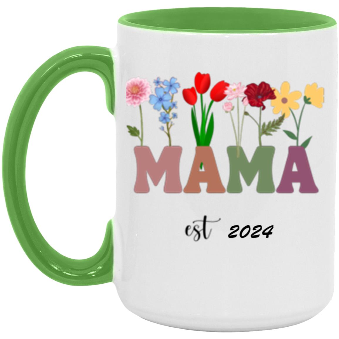 Get trendy with Mama flower mug (2) Mama 15oz Accent Mug -  available at Good Gift Company. Grab yours for $16.80 today!