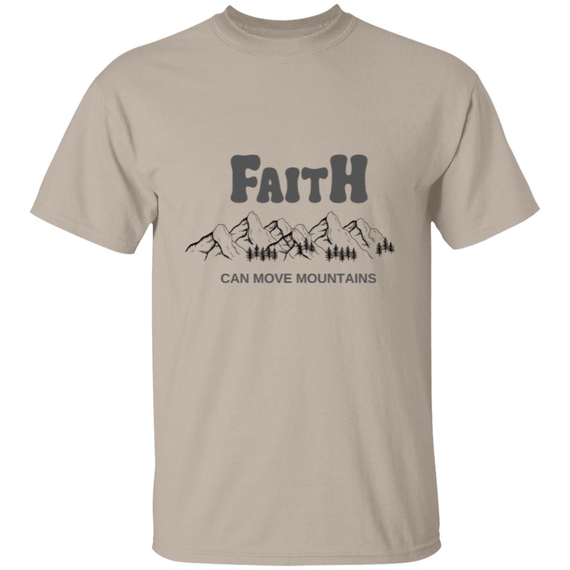 Get trendy with Faith Can Move Mouuntains (1) Faith Can Move Mountains T-Shirt - T-Shirts available at Good Gift Company. Grab yours for $19.95 today!