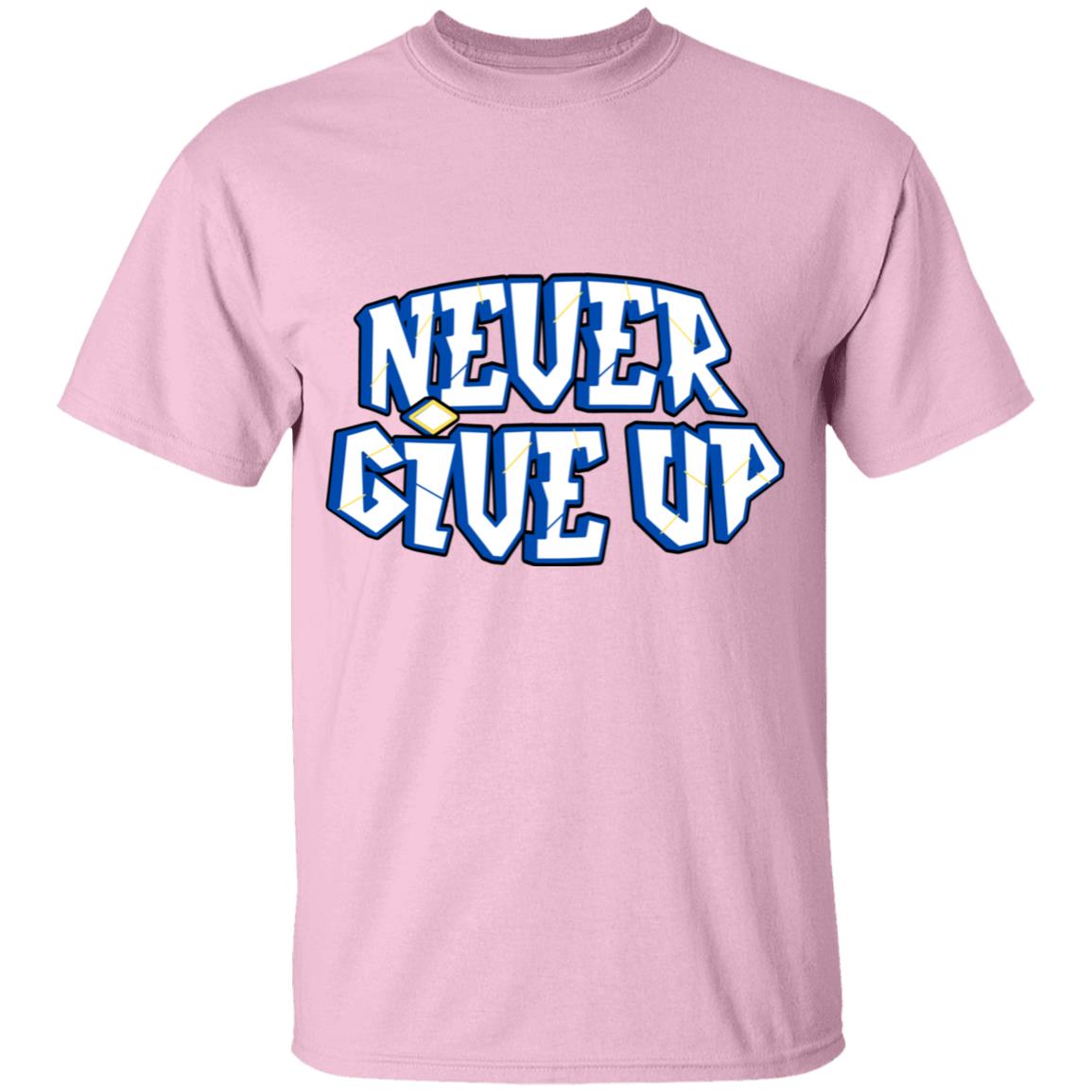 Get trendy with Kids' Never Give Up design (90) - T-Shirts available at Good Gift Company. Grab yours for $18 today!