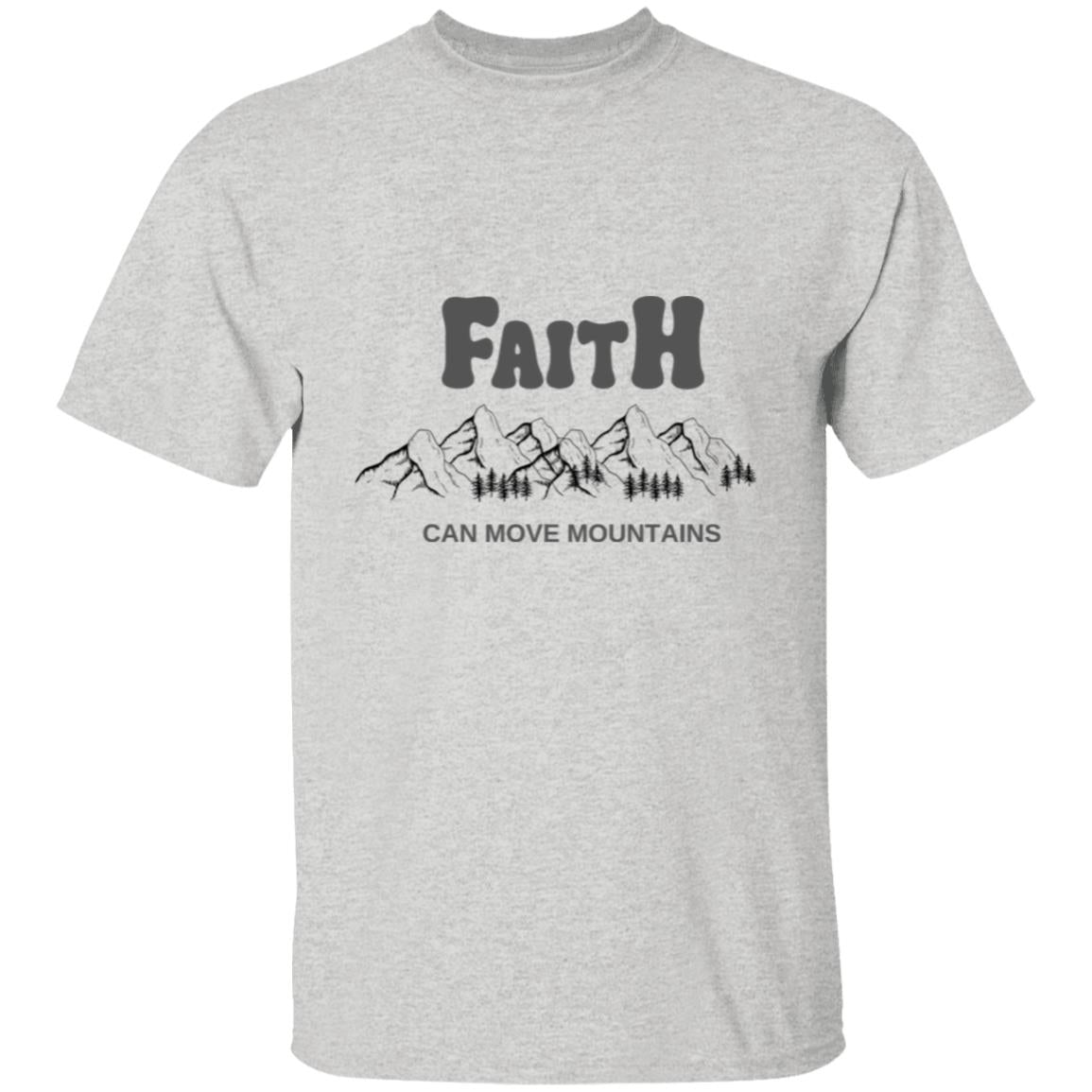 Get trendy with Faith Can Move Mouuntains (1) Faith Can Move Mountains T-Shirt - T-Shirts available at Good Gift Company. Grab yours for $18.95 today!