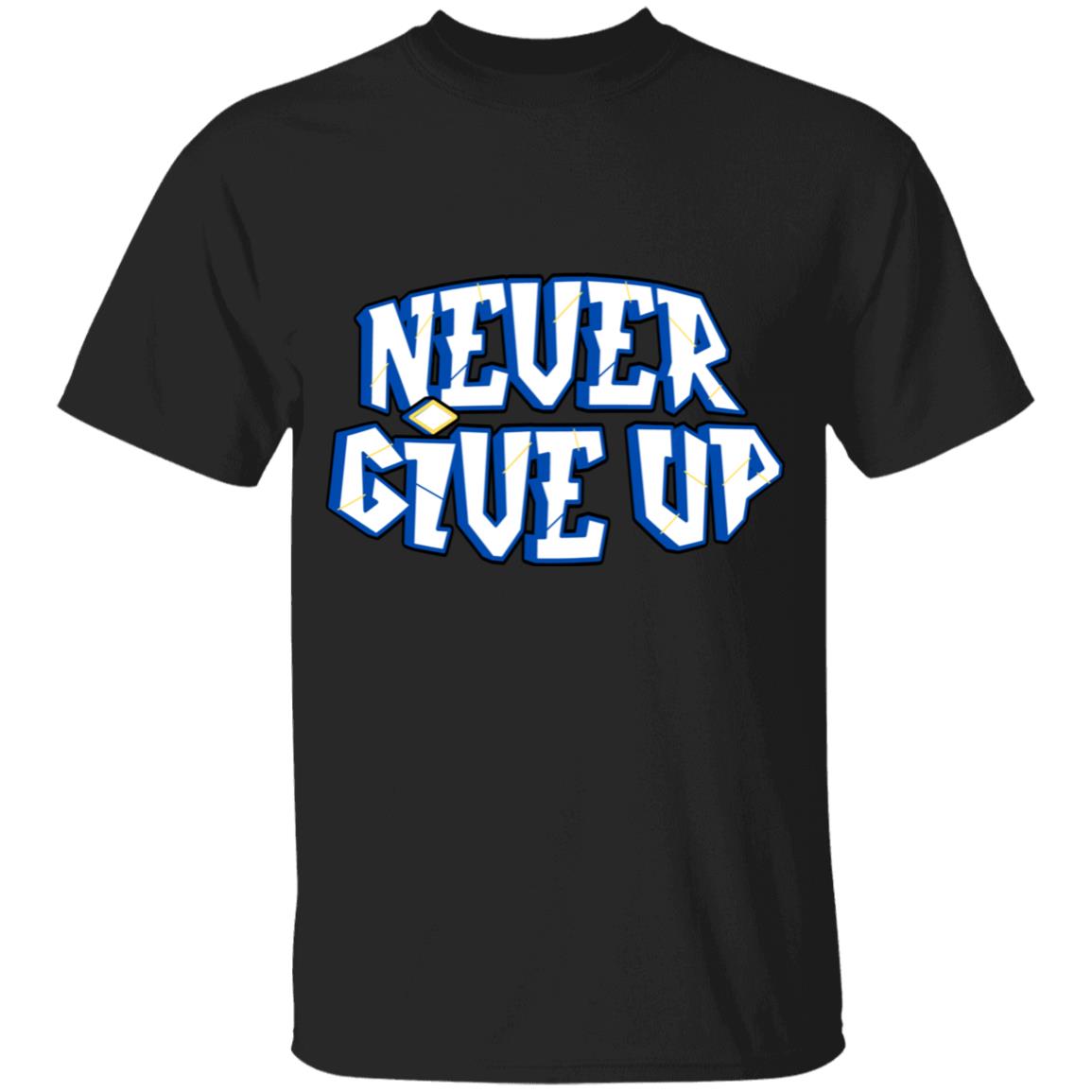 Get trendy with Kids' Never Give Up design (90) - T-Shirts available at Good Gift Company. Grab yours for $18 today!