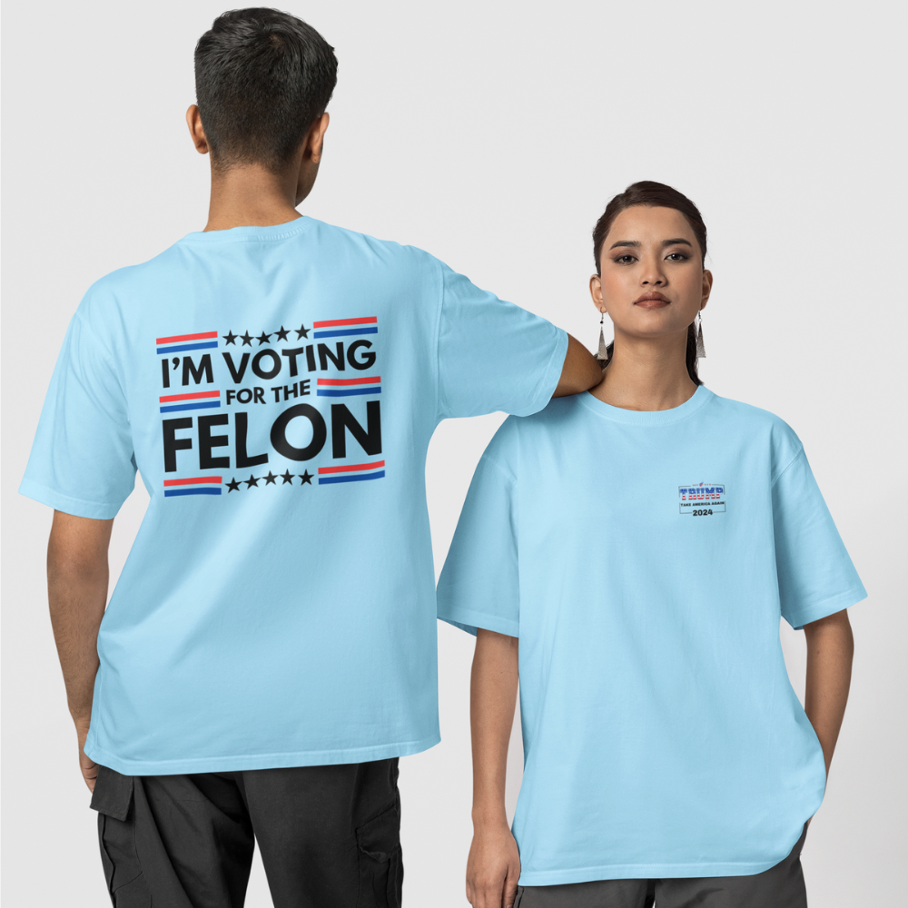 Get trendy with I'm Voting for the Felon Trump 47 (black Stars) Unisex Heavy Cotton Tee - T-Shirt available at Good Gift Company. Grab yours for $16.97 today!