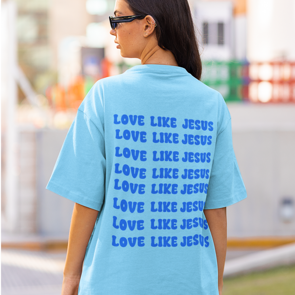 Get trendy with Love Like Jesus (1) Love Like Jesus T-Shirt - T-Shirts available at Good Gift Company. Grab yours for $18.95 today!