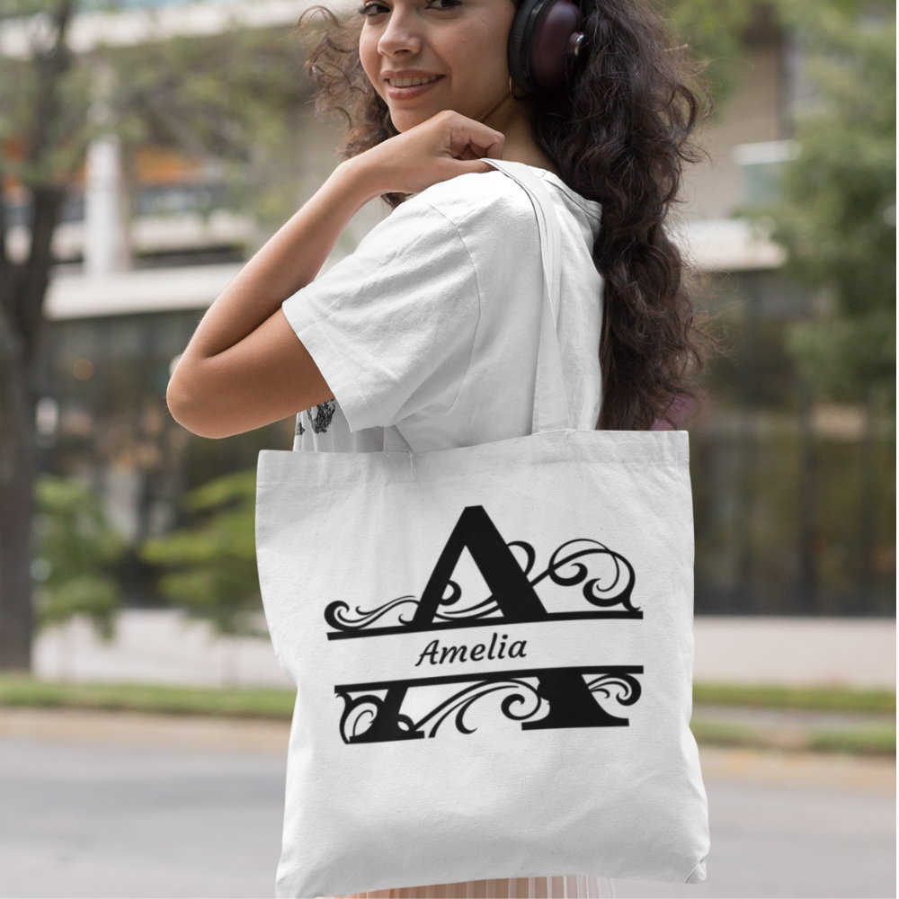 Get trendy with Monogrammed  Canvas Tote Bag -  available at Good Gift Company. Grab yours for $16.99 today!