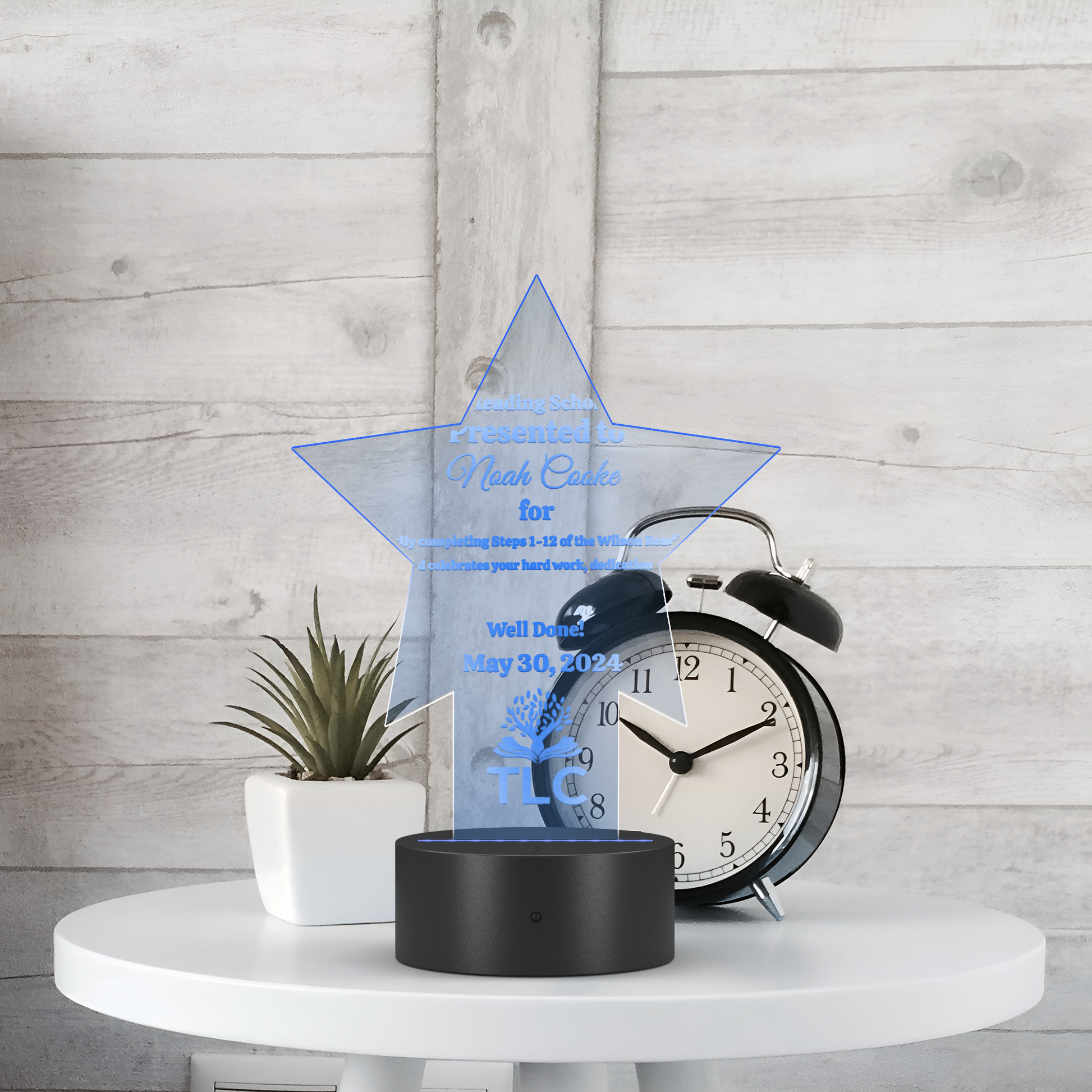 Get trendy with Star Pedestal Acrylic LED Sign -  available at Good Gift Company. Grab yours for $15 today!