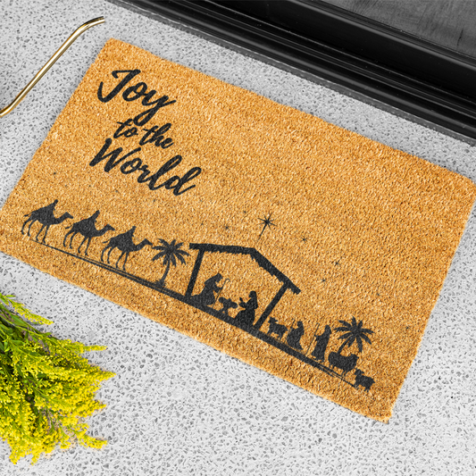 Christmas| Joy To The World Doormat