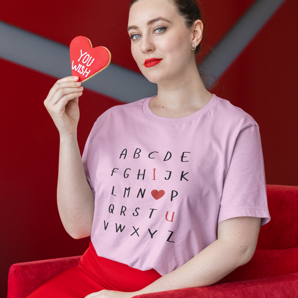 I ❤️ U" Unisex Heavy Cotton T-Shirt – Perfect for Everyday Comfort and Style