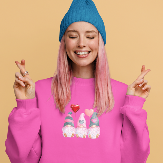 Cozy Valentine's Day Gnome Sweatshirt