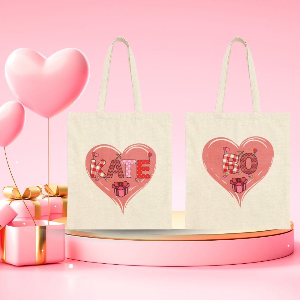 Personalized Valentine's Day Gift Bag - The Perfect Tote for Kids' Gifts!